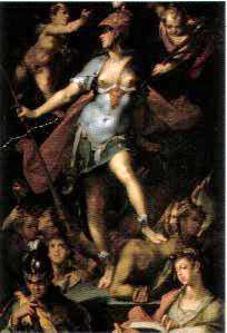 Minerva by Bartholomaeus Spranger(ca.1591)